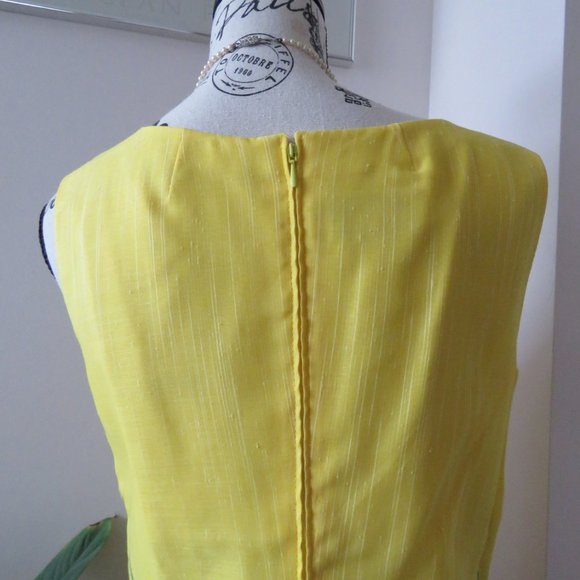 Vintage 1970sBetty Barclay Trevira Cotton Sheer Floral Summer Dress - Picture 7 of 10